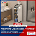 Gaveteiro Organizador FlexMove.™ Multiuso com Rodinhas para Banheiro, Quarto, Cozinha e Lavanderia